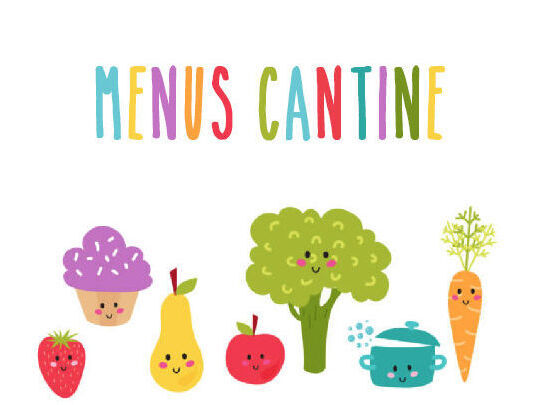 Menus cantine